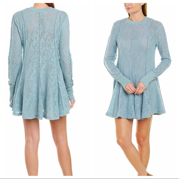 FREE PEOPLE BOHO FLOWY TUNIC SWEATER MINI A2C - Picture 11 of 16